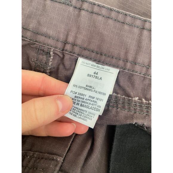 Berne Shorts Mens 44 Brown Carpenter Canvas Relaxed Outdoor Work, Ripstock - Picture 6 of 7